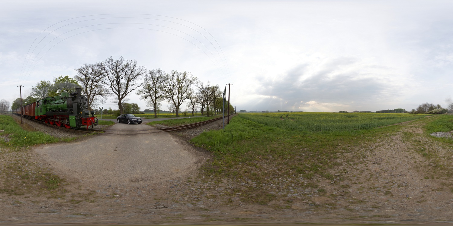 Panoramafotografie – winkellinear, äquidistant