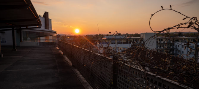 Sonnenaufgang über der Siemens-Stadt