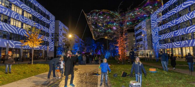 Lichterfest 2024 am Siemens Campus mit dem „magischen Seifenblasenskünstler“( 21.11.2024)